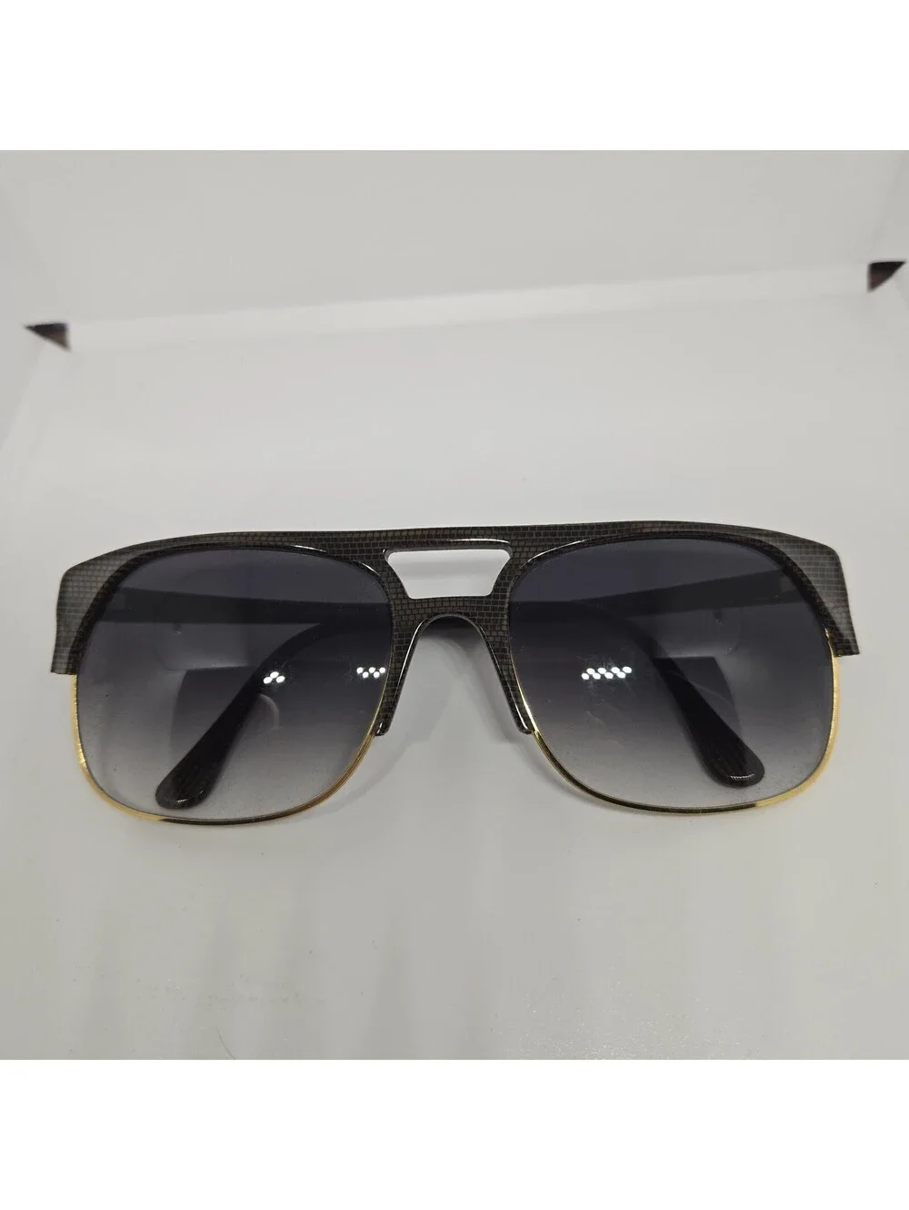 Lozza USA Mod. 3016 Col.018 Vintage Shield Sunglasses 59-19 Italy Gold Gray